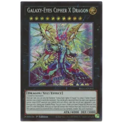 Galaxy-Eyes Cipher X Dragon - BLGG-EN101 - Secret Rare 1st Edition