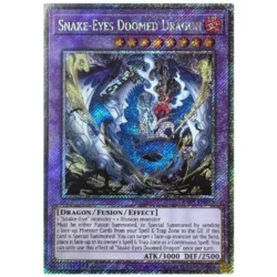 Snake-Eyes Doomed Dragon - RA05-EN039 - Platinum Secret Rare 1st Edition